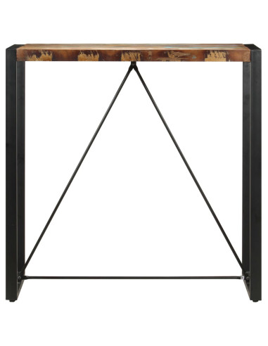 Tavolo da Bar 110x60x110 cm in Legno Massello di Recupero