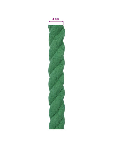 Corda Verde 4 x 4 x 500 cm Cotone