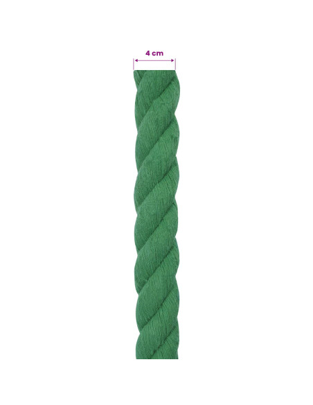 Corda Verde 4 x 4 x 2500 cm Cotone