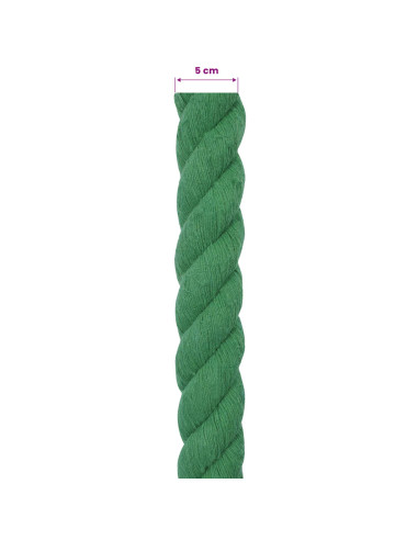 Corda Verde 5 x 5 x 500 cm Cotone