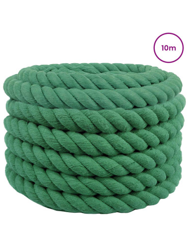 Corda Verde 5 x 5 x 1000 cm Cotone