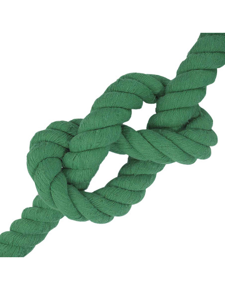 Corda Verde 6 x 6 x 1000 cm Cotone
