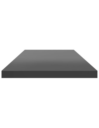 Ripiani per Libreria 8pz Grigio Lucido 80x20x1,5cm Multistrato