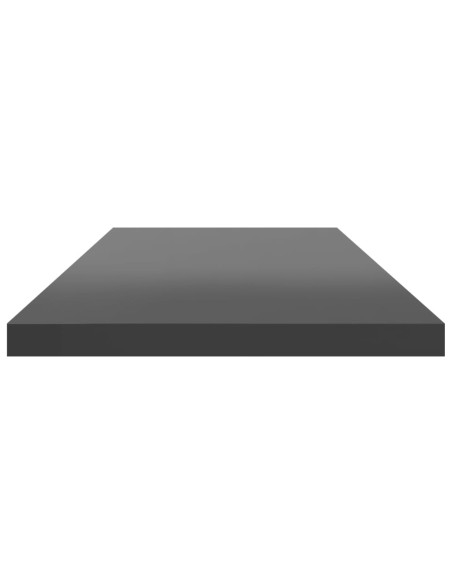 Ripiani per Libreria 8pz Grigio Lucido 80x20x1,5cm Multistrato