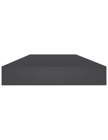 Ripiani per Libreria 8pz Grigi 80x10x1,5cm in Legno Multistrato