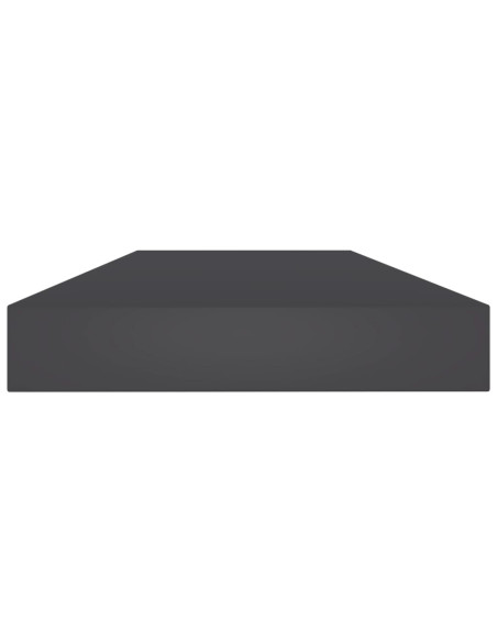 Ripiani per Libreria 8pz Grigi 80x10x1,5cm in Legno Multistrato