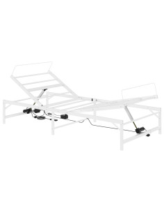 Telaio Letto Elettrico Regolabile Bianco 90 x 190 cm Acciaio 2