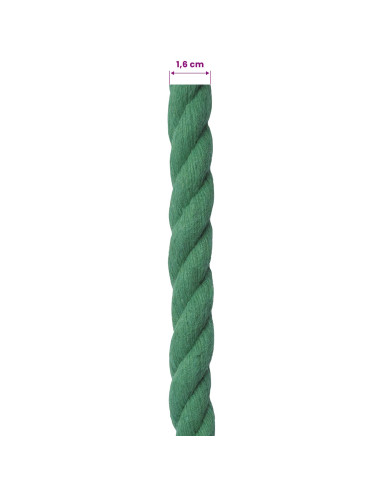 Corda Verde 1,6 x 1,6 x 2500 cm Cotone