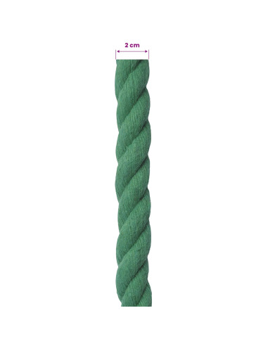 Corda Verde 2 x 2 x 2500 cm Cotone