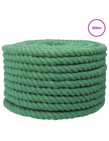 Corda Verde 2 x 2 x 10000 cm Cotone