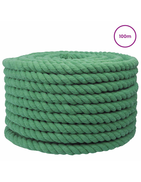 Corda Verde 2 x 2 x 10000 cm Cotone