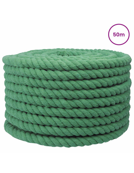 Corda Verde 2,4 x 2,4 x 5000 cm Cotone