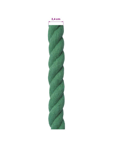 Corda Verde 2,4 x 2,4 x 5000 cm Cotone