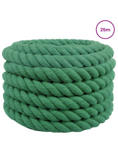 Corda Verde 3 x 3 x 2500 cm Cotone 2
