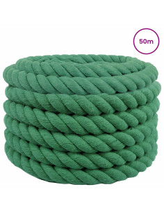 Corda Verde 3 x 3 x 5000 cm Cotone 2