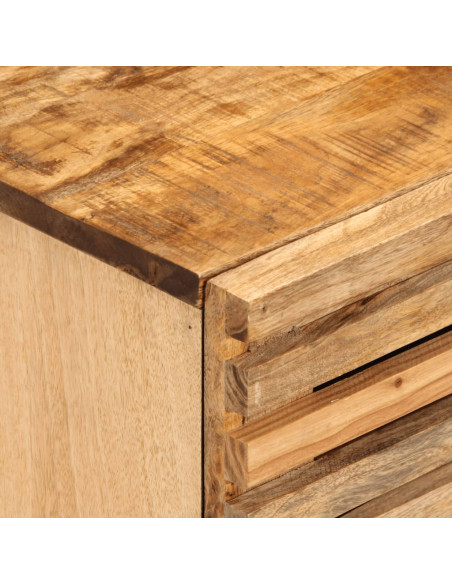 Comodini 2pz 40x34x46 cm in Legno Massello di Mango
