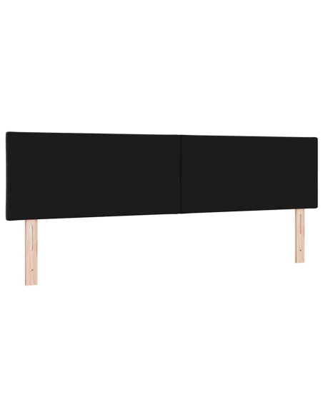 Testiera Nero 180 cm Velluto