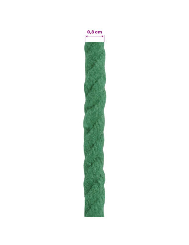 Corda Verde 0,8 x 0,8 x 2500 cm Cotone