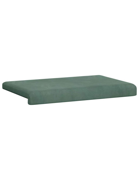 Cuscino per panchina Velluto (V) Verde Mare Profondità 35 cm