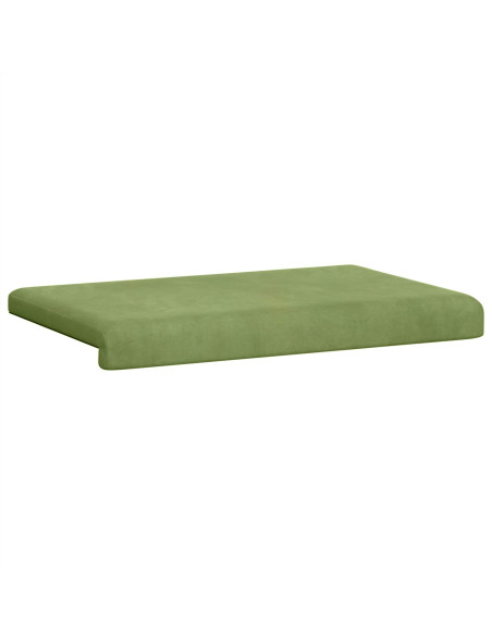 Cuscino per panchina Velluto (V) Verde chiaro Profondità 35 cm