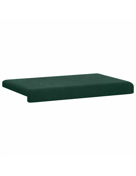 Cuscino per panchina Velluto (V) Verde Scuro Profondità 35 cm