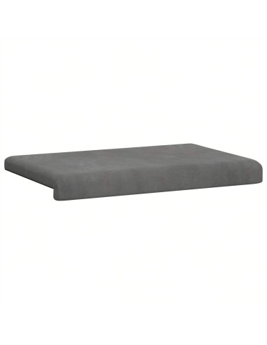 Cuscino per panchina Velluto (V) Grigio Scuro Profondità 35 cm