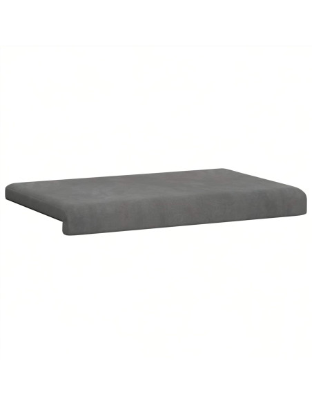 Cuscino per panchina Velluto (V) Grigio Scuro Profondità 35 cm