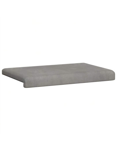 Cuscino per panchina Velluto (V) Grigio Chiaro Profondità 35 cm