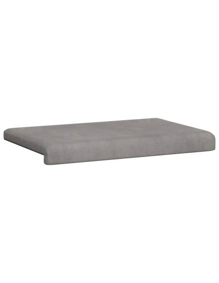 Cuscino per panchina Velluto (V) Grigio Chiaro Profondità 35 cm