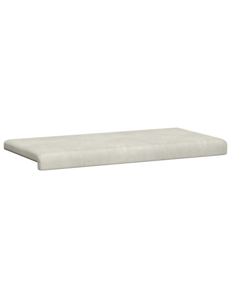 Cuscino per panchina Velluto (V) Crema Profondità 35 cm