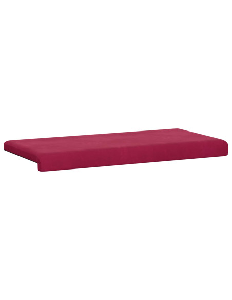 Cuscino per panchina Velluto (V) Rosso Vino Profondità 35 cm