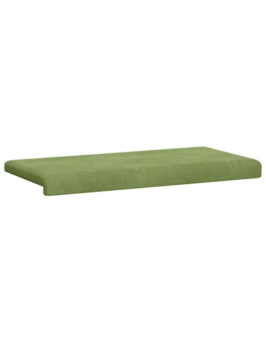 Cuscino per panchina Velluto (V) Verde chiaro Profondità 35 cm