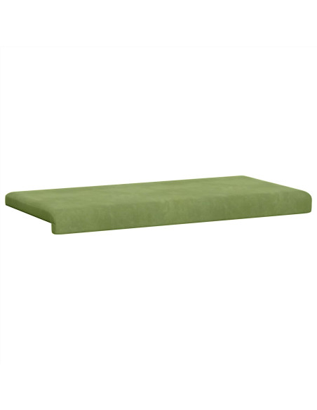 Cuscino per panchina Velluto (V) Verde chiaro Profondità 35 cm