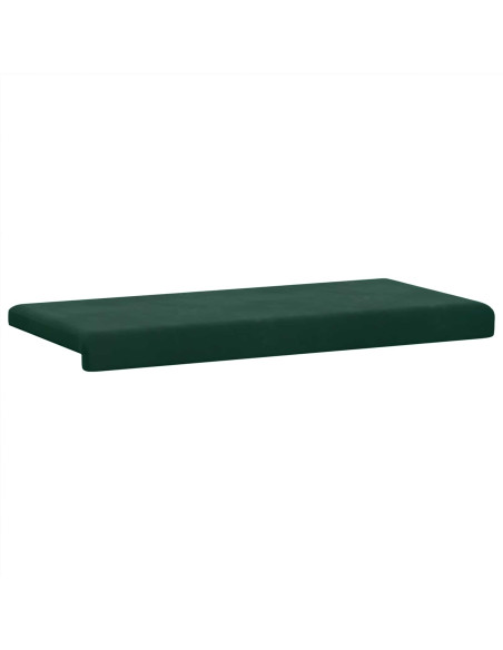 Cuscino per panchina Velluto (V) Verde Scuro Profondità 35 cm