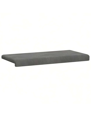 Cuscino per panchina Velluto (V) Grigio Scuro Profondità 35 cm