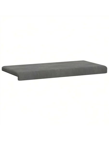 Cuscino per panchina Velluto (V) Grigio Scuro Profondità 35 cm