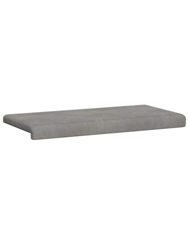 Cuscino per panchina Velluto (V) Grigio Chiaro Profondità 35 cm
