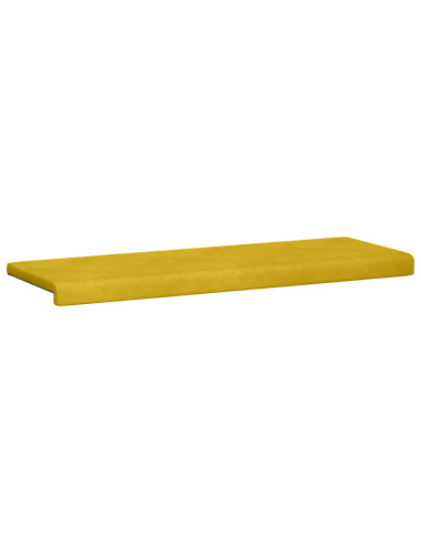 Cuscino per panchina Velluto (V) Giallo Profondità 35 cm