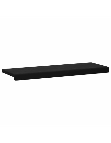 Cuscino per panchina Velluto (V) Nero Profondità 35 cm