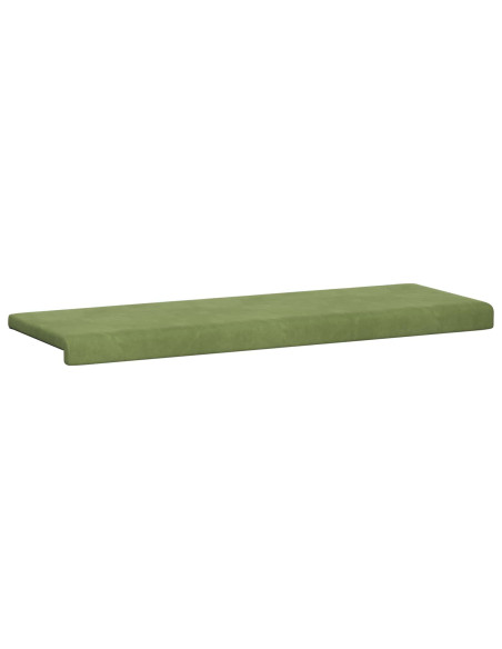 Cuscino per panchina Velluto (V) Verde chiaro Profondità 35 cm