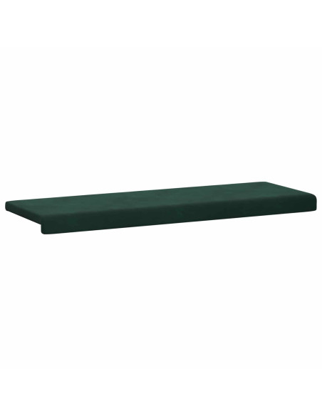 Cuscino per panchina Velluto (V) Verde Scuro Profondità 35 cm