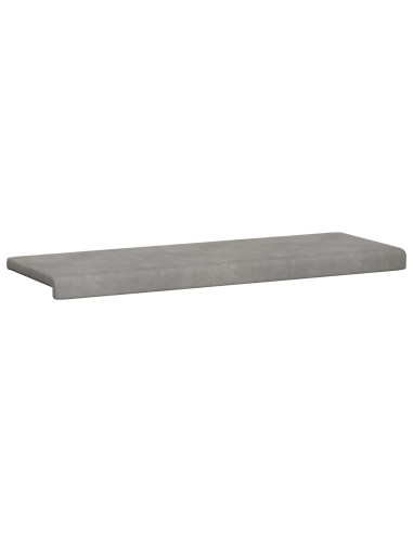 Cuscino per panchina Velluto (V) Grigio Chiaro Profondità 35 cm