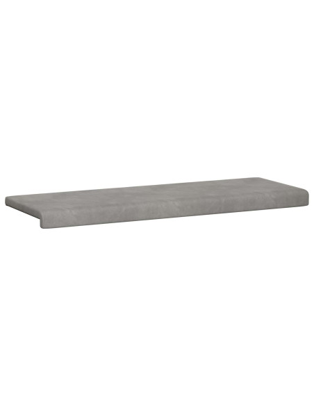 Cuscino per panchina Velluto (V) Grigio Chiaro Profondità 35 cm