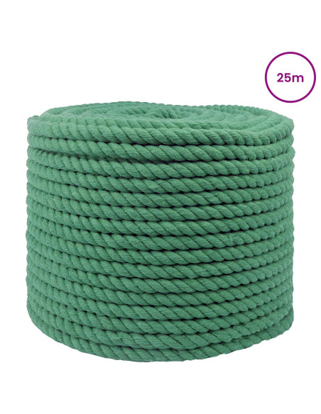 Corda Verde 1,4 x 1,4 x 2500 cm Cotone