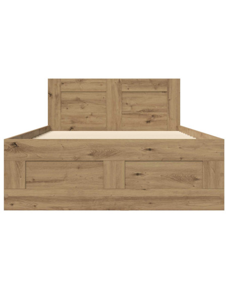 Struttura letto con testata Rovere Artigianale 80 x 200 cm