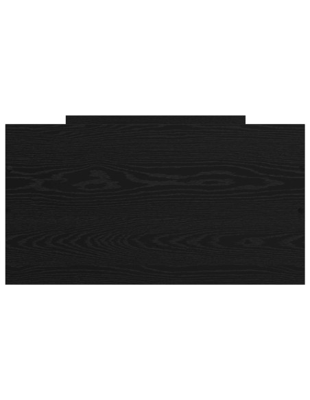 Telaio del letto con storage Rovere Nero 80 x 200 cm