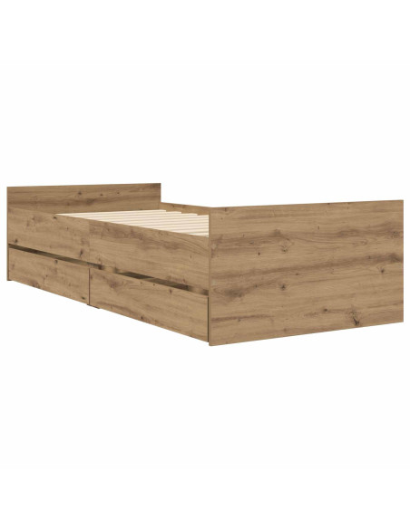 Telaio del letto con storage Rovere Artigianale 80 x 200 cm