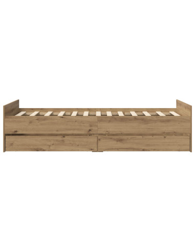 Telaio del letto con storage Rovere Artigianale 80 x 200 cm
