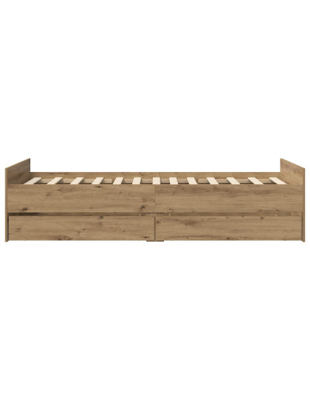 Telaio del letto con storage Rovere Artigianale 80 x 200 cm