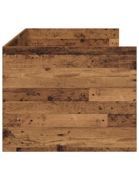 Telaio del letto con storage Legno antico 80 x 200 cm